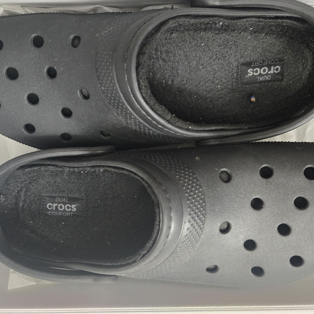 Crocs Men's Black Clogs Size 14 - Picture 4 of 4